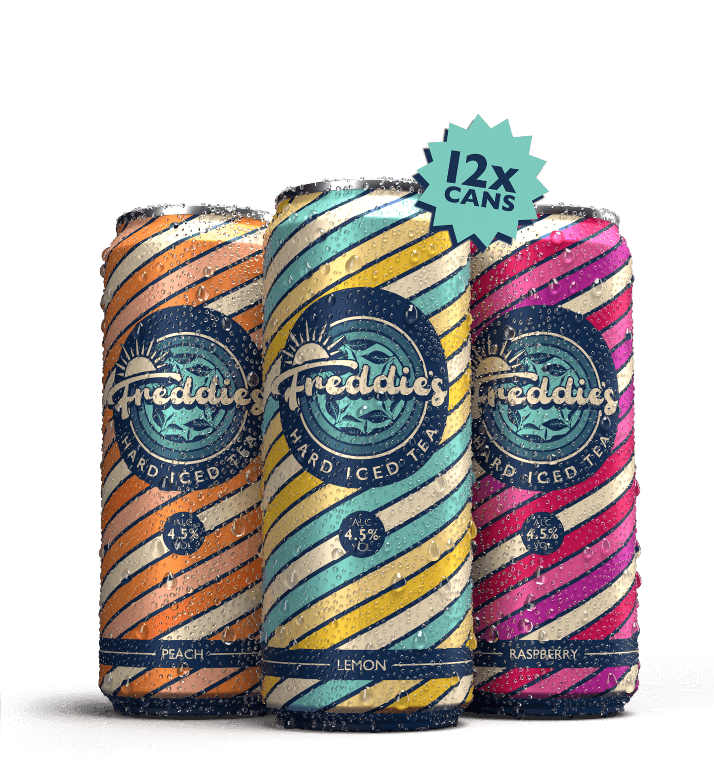 A Mixed 12x Pack of Freddie's Hard Iced Tea