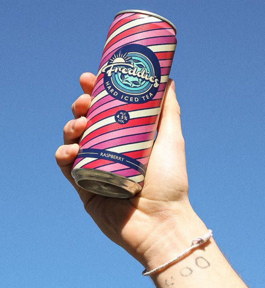 12x Pack of Freddie's Raspberry Hard Iced Tea