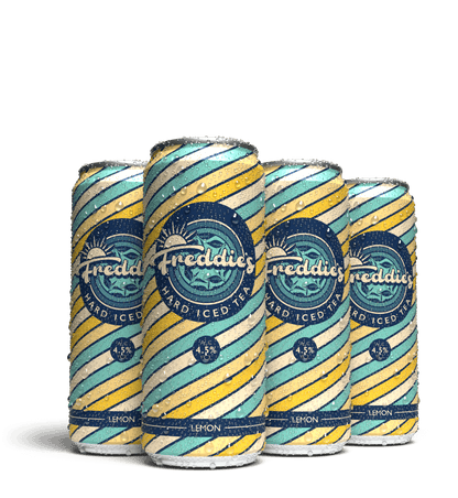 6x Pack of Freddie's Lemon Hard Iced Tea