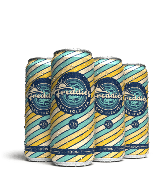 6x Pack of Freddie's Lemon Hard Iced Tea
