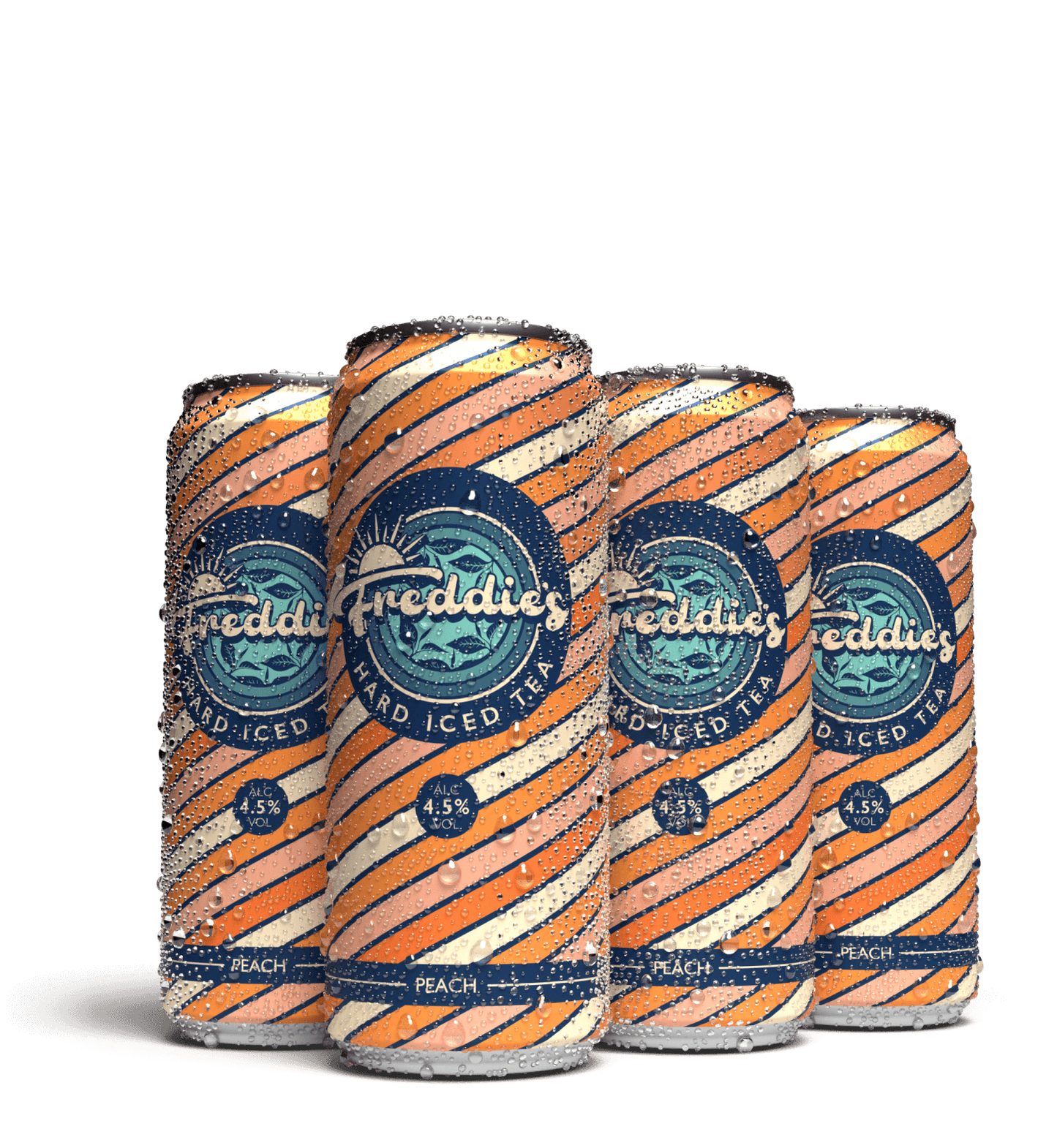 6x Pack of Freddie's Peach Hard Iced Tea