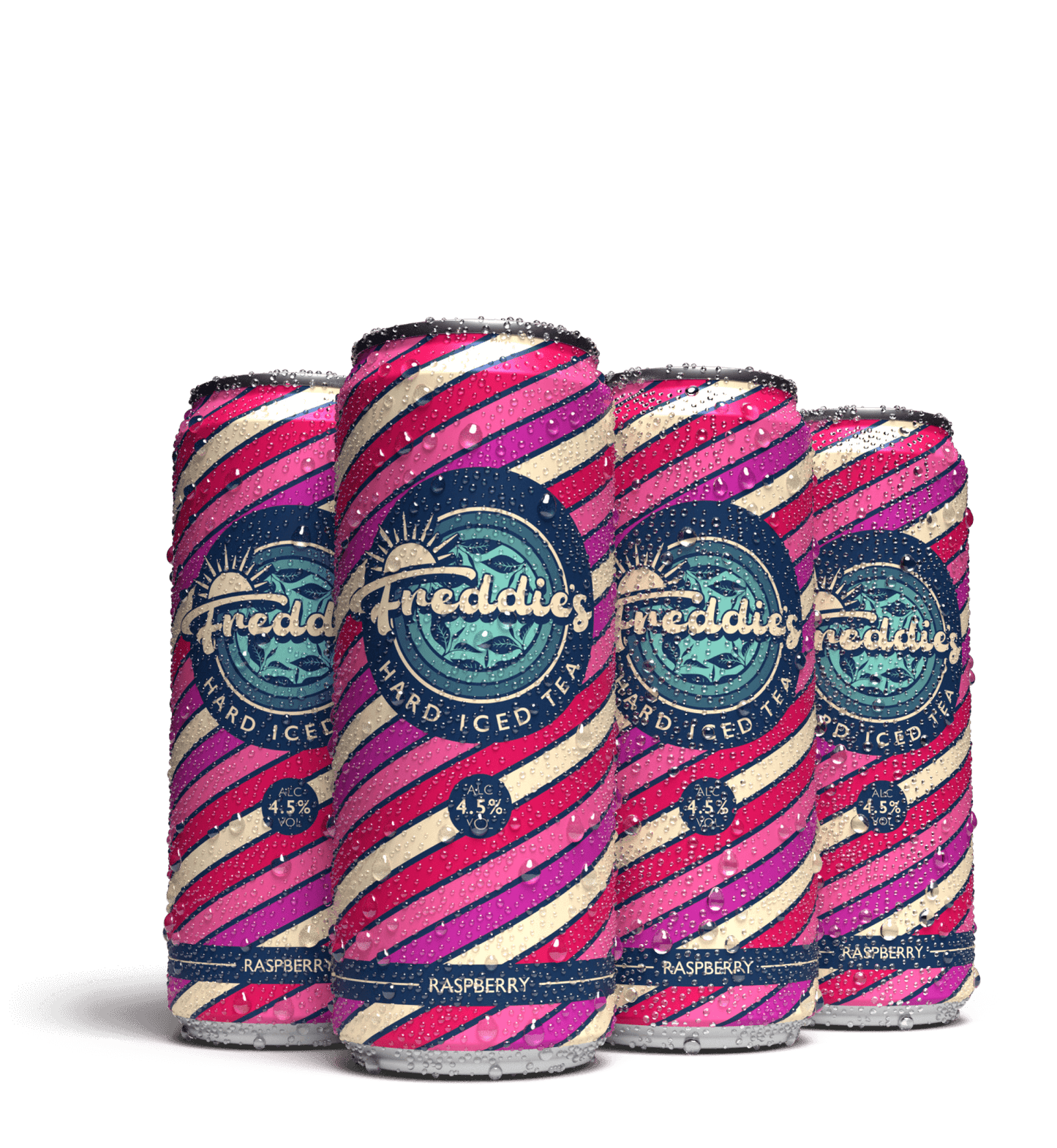 6x Pack of Freddie's Raspberry Hard Iced Tea