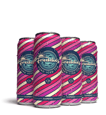 6x Pack of Freddie's Raspberry Hard Iced Tea