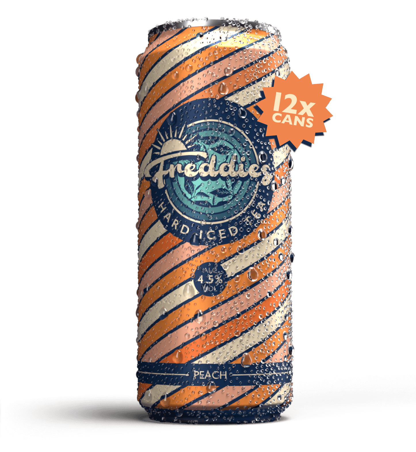 12x Freddie's Peach Hard Iced Tea