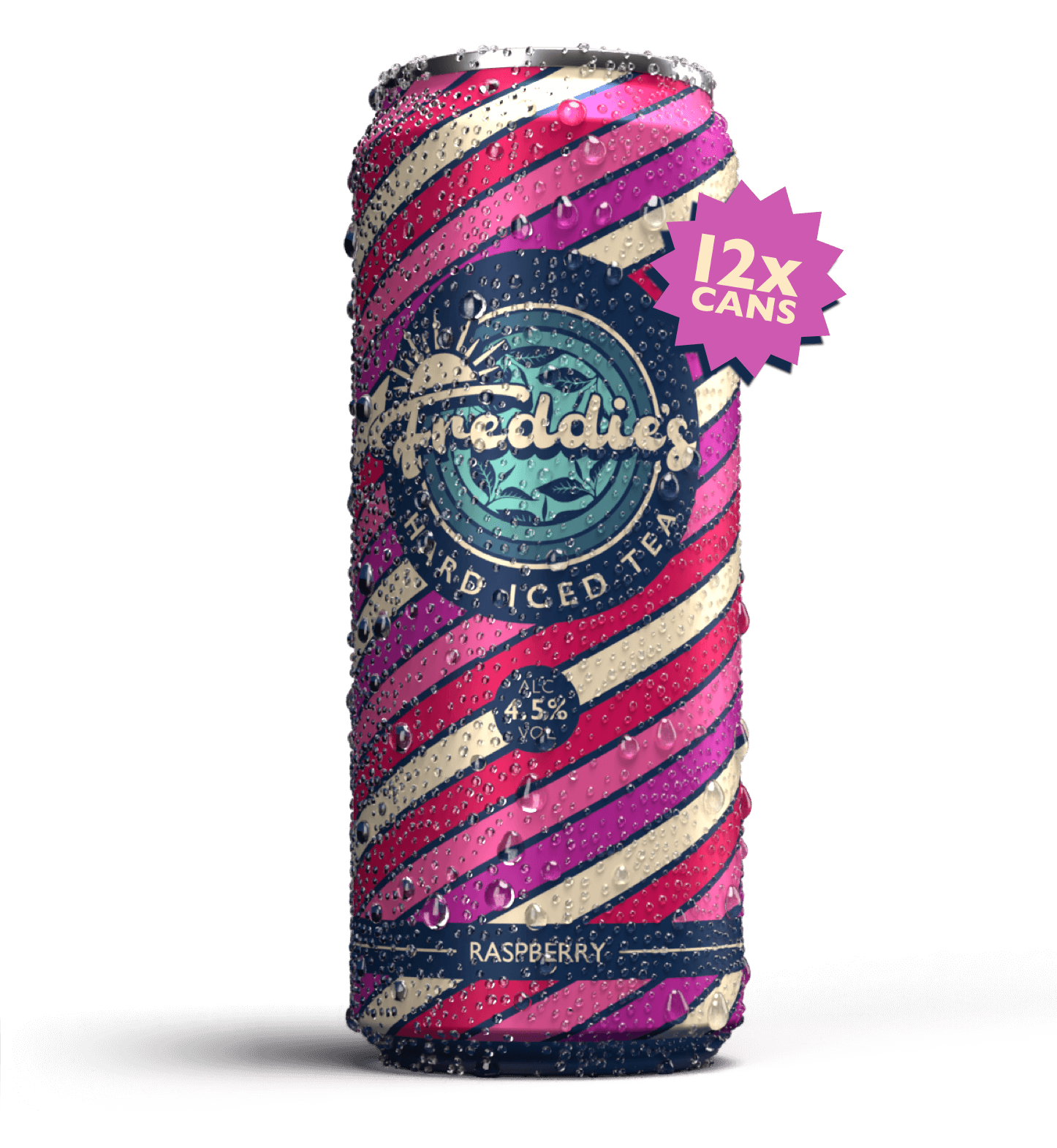 12x Freddie's Raspberry Hard Iced Tea