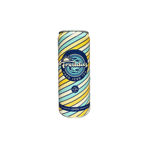 Freddie's Lemon Hard Iced Tea 330ml can