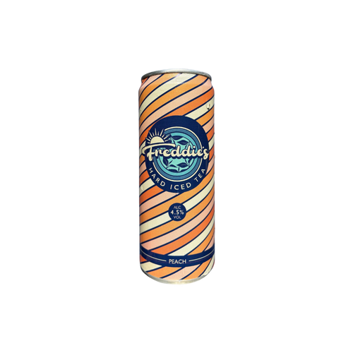 Freddie's Peach Hard Iced Tea 330ml can