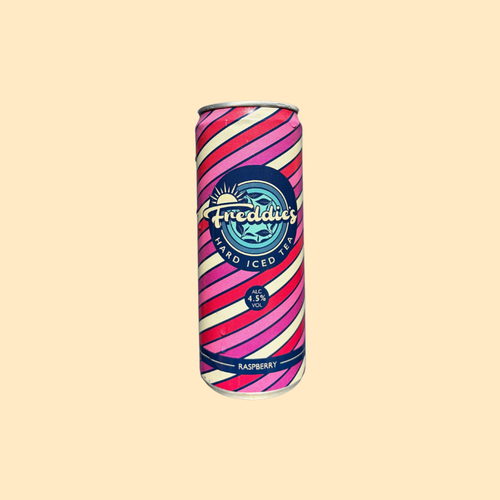 Freddie's Raspberry Hard Iced Tea 330ml can